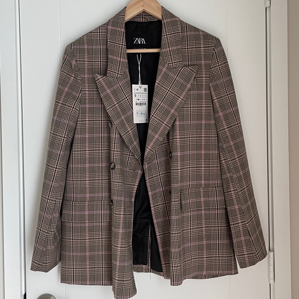 Plaid Oversized Blazer